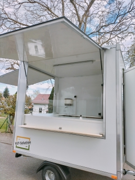 Preview: Verkaufsanhänger 750 kg , 2 Klappen, Starkstrom